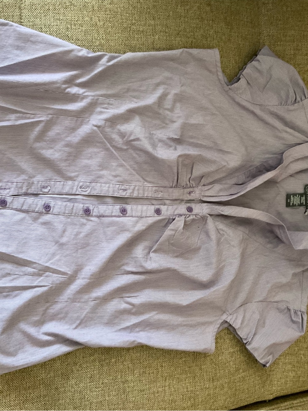 Covington Light Lavender Short-Sleeve Button-Down Shirt